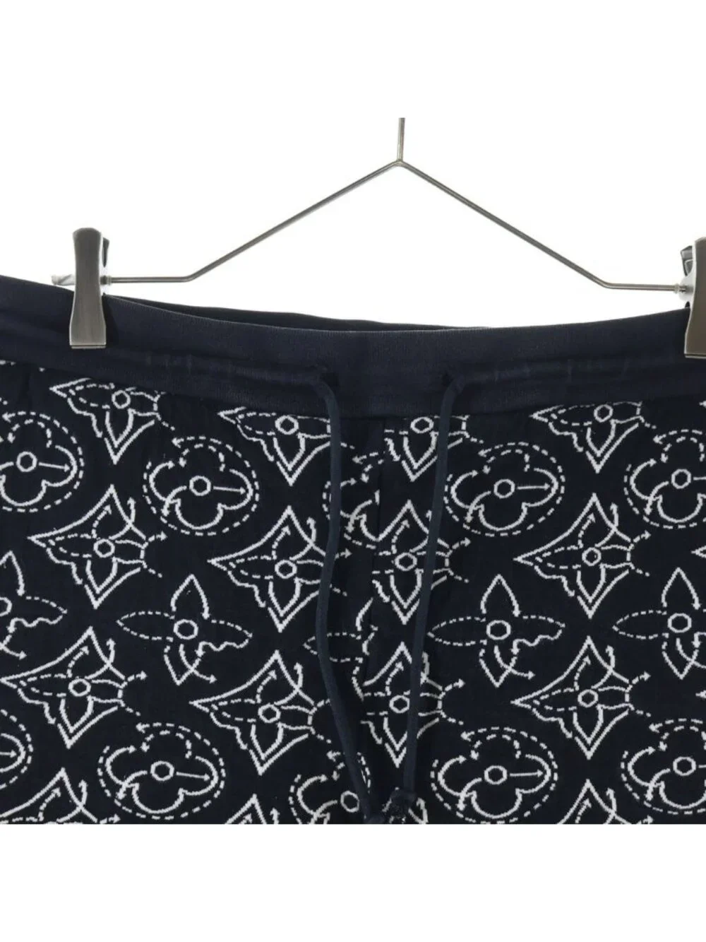 Louis Vuitton Nba Strategic Flowers Quilted Shorts Dm0 Monogram Black